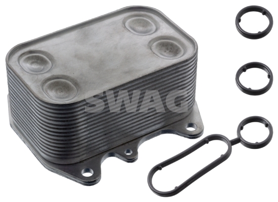 Oil Cooler, engine oil - 30 10 3463 SWAG